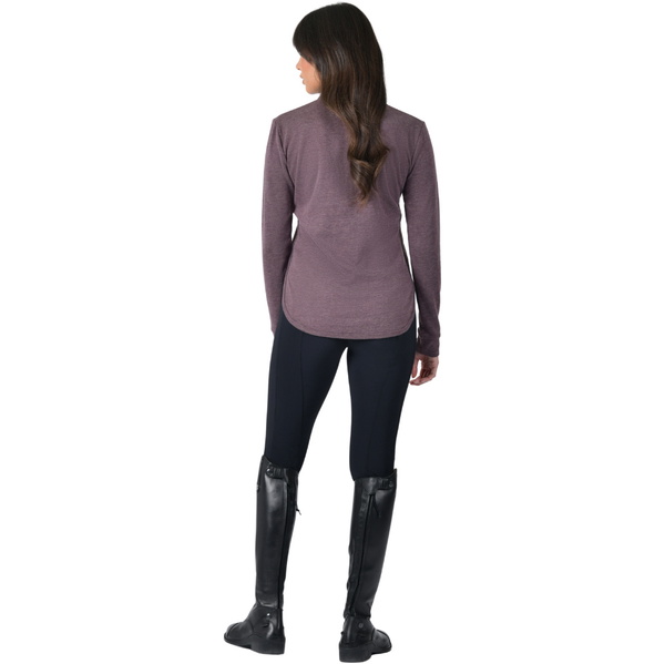 2026 WeatherBeeta Mujeres Londres Capa Larga Manga Top 1023217058 - Mulberry Marle